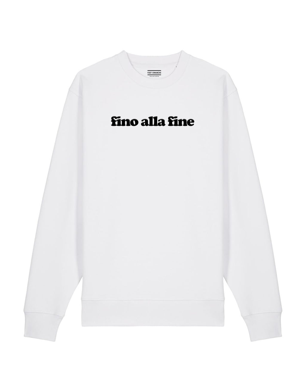 Sweat fino alla fine brodé - Foot Dimanche