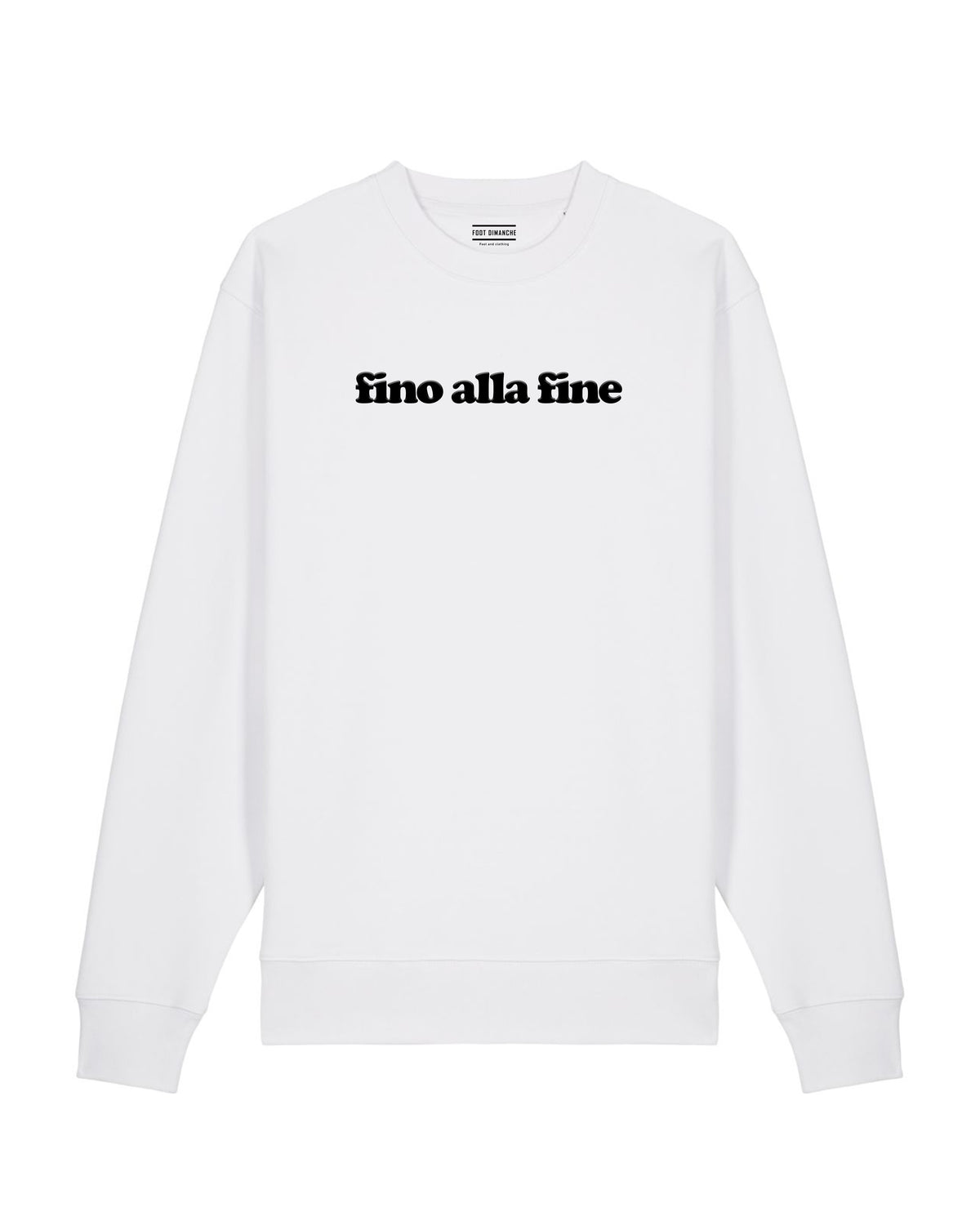 Sweat fino alla fine brodé - Foot Dimanche