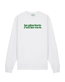 Sweat les plus forts c'est les verts brodé - Foot Dimanche