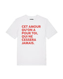 Tee Shirt Cet Amour qu'on a pour toi - Foot Dimanche