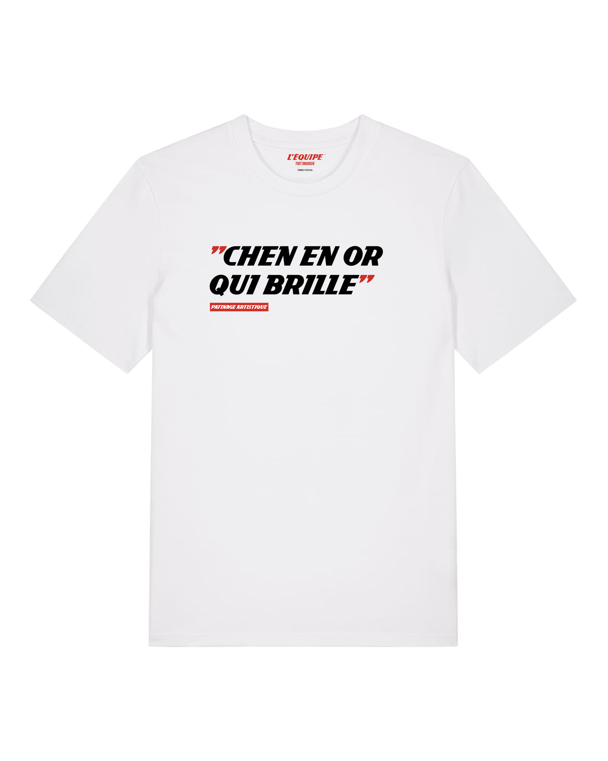Tee Shirt Chen en or qui brille - L'Equipe x Foot Dimanche