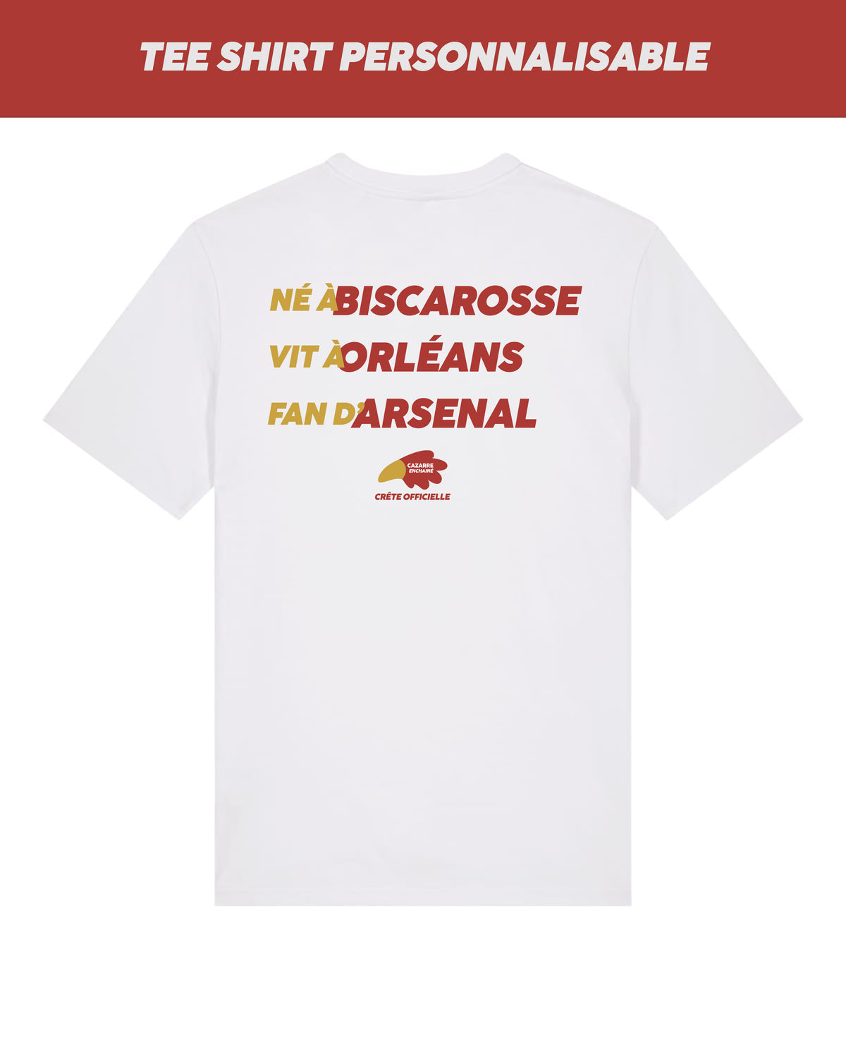 Tee Shirt Crête officielle - Cazarre x Foot Dimanche
