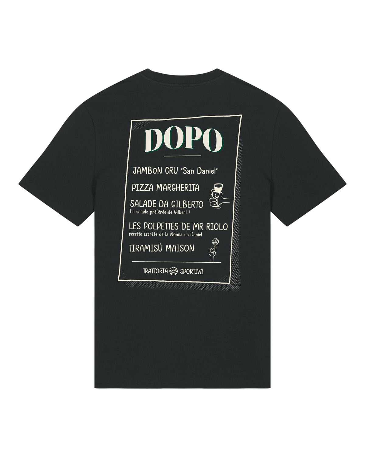 Tee Shirt Dopo Menu - Dopo x Foot Dimanche