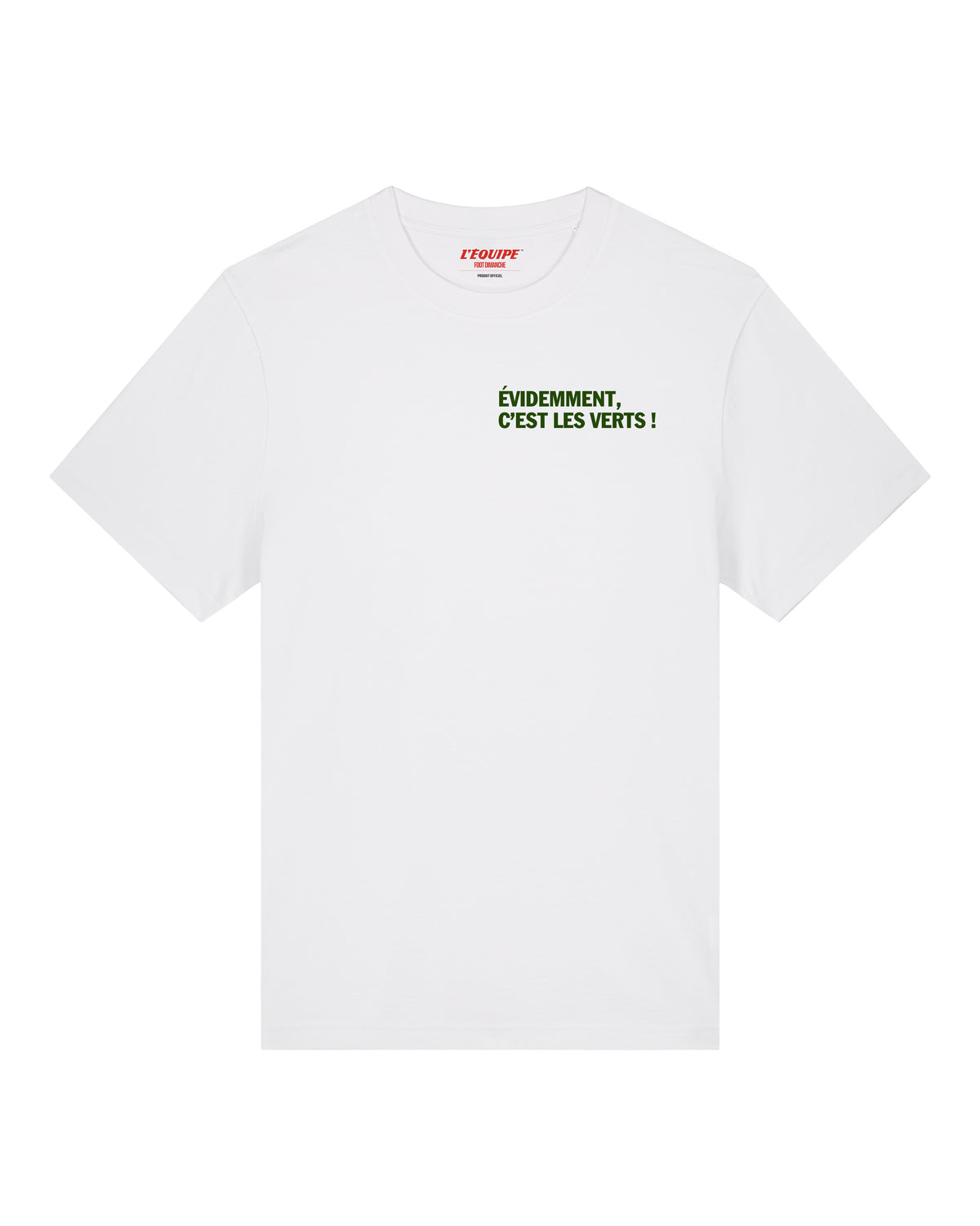 Tee Shirt Evidemment c'est les Verts - L'Equipe x Foot Dimanche