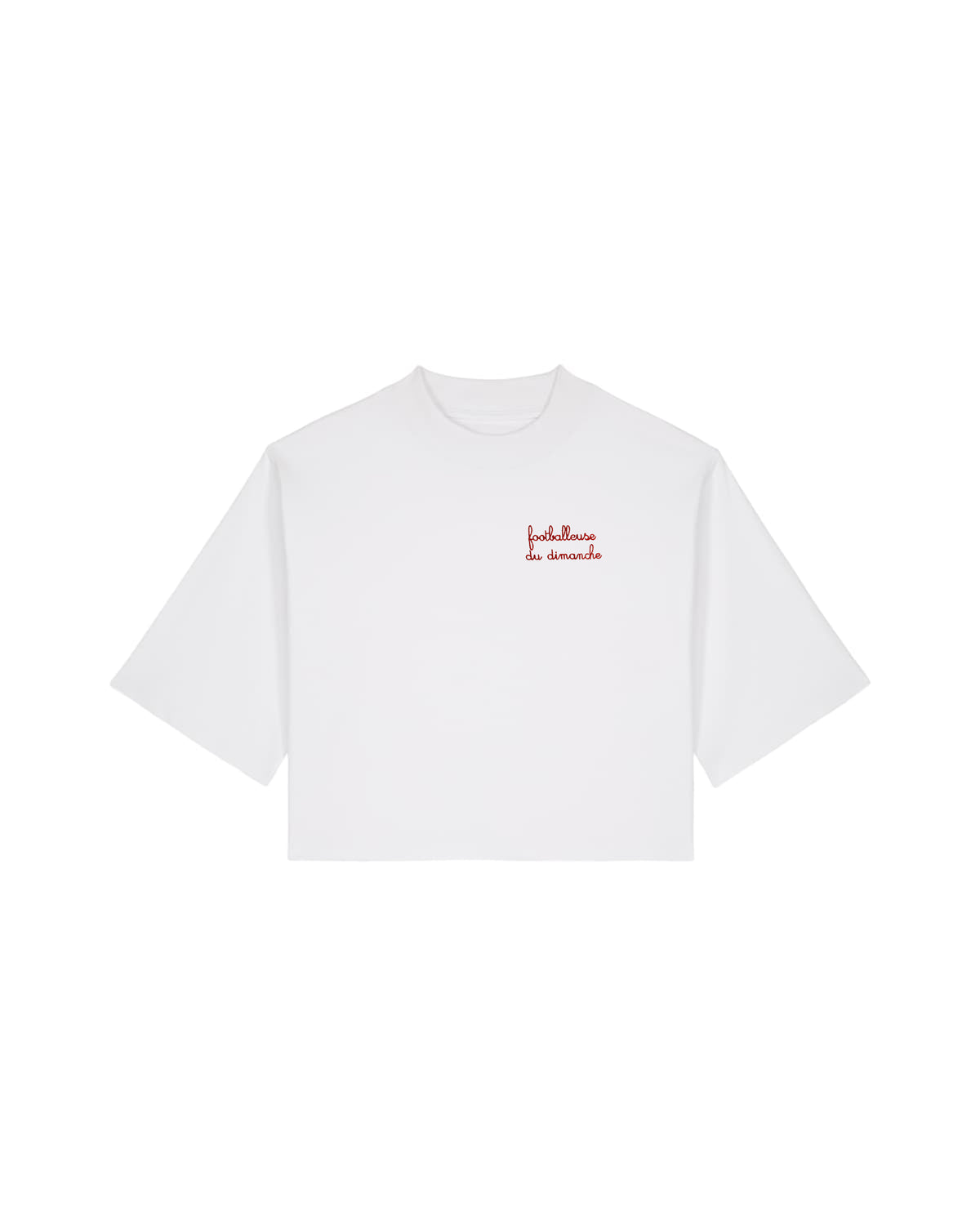 Tee Shirt Footballeuse du dimanche brodé