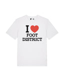 Tee Shirt I Love Foot District - Vrai Foot Day x Foot Dimanche