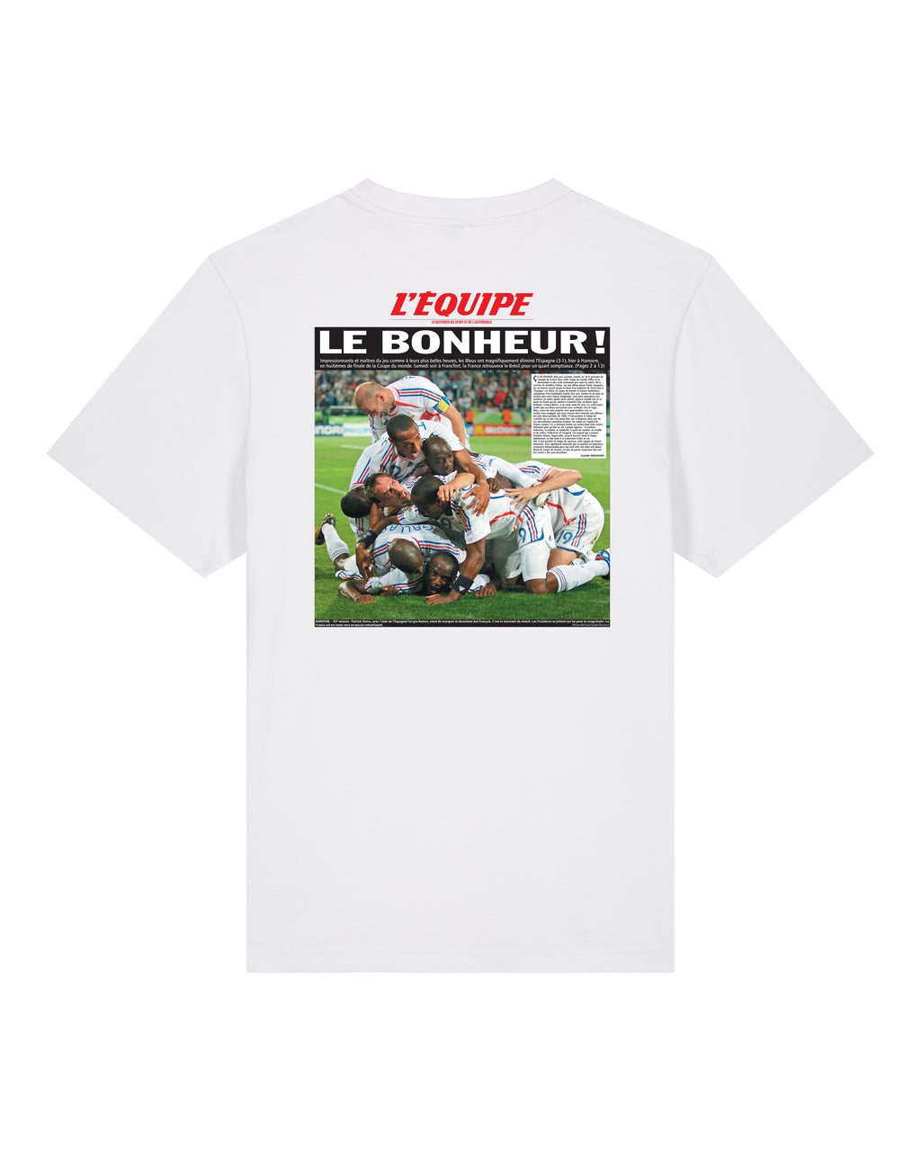 Tee Shirt Le Bonheur - L'Equipe x Foot Dimanche