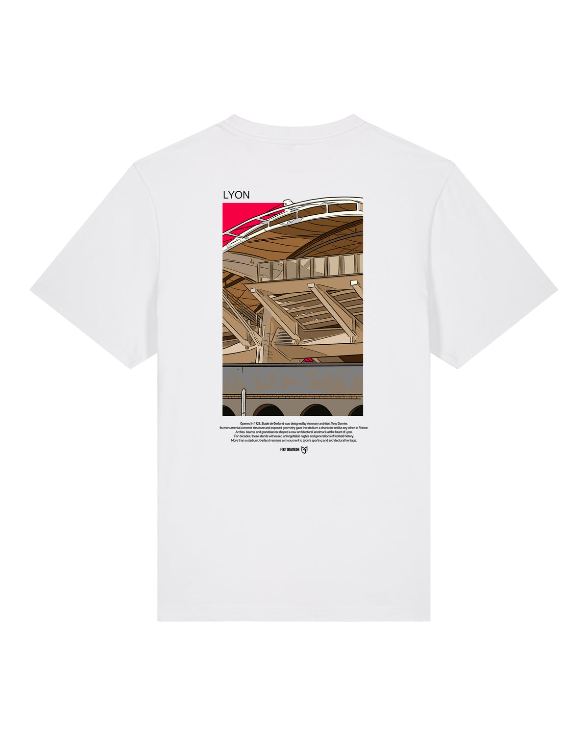 Tee Shirt Lyon - Foot Dimanche x Mark Johnson