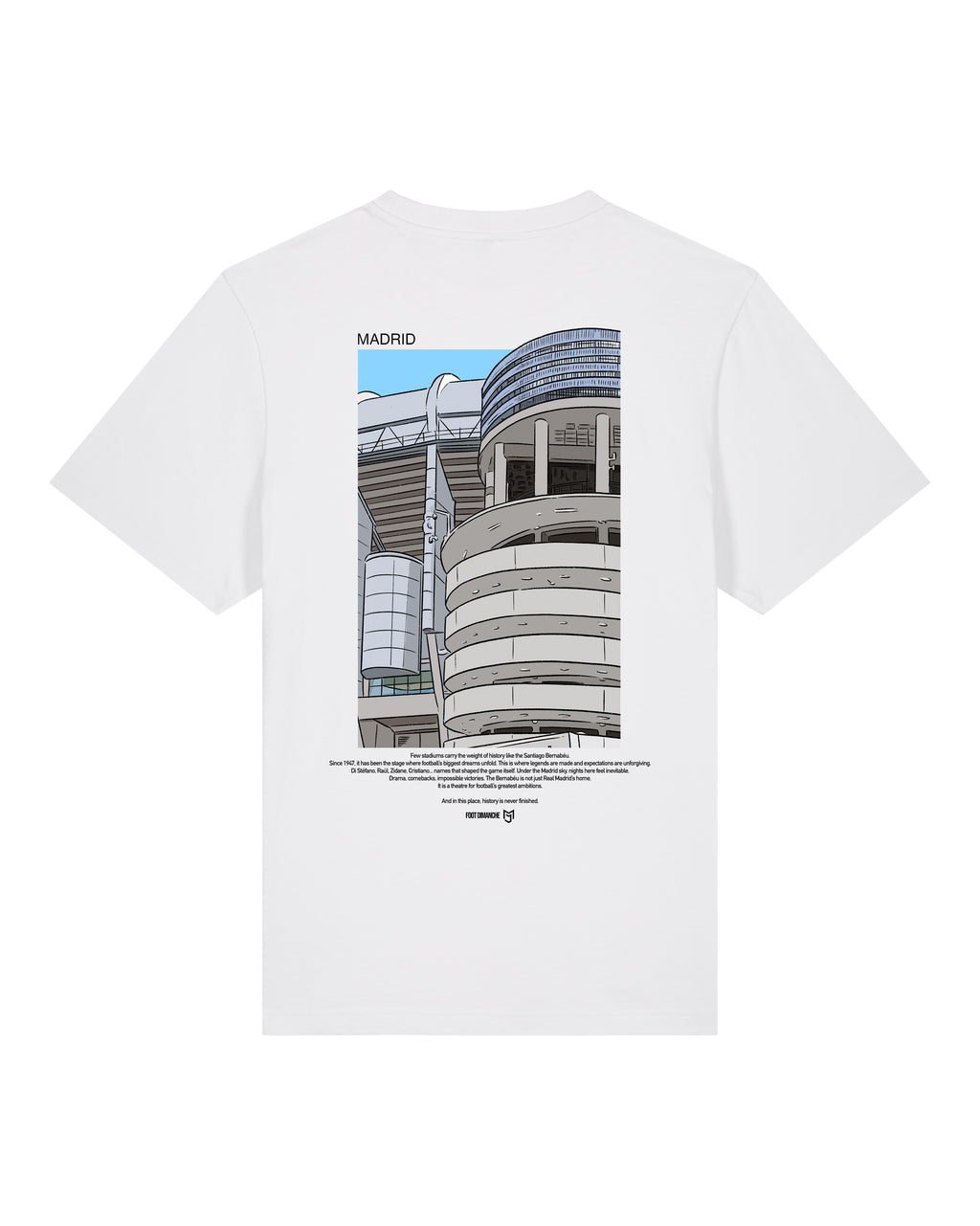 Tee Shirt Madrid brodé - Mark Johnson x Foot Dimanche