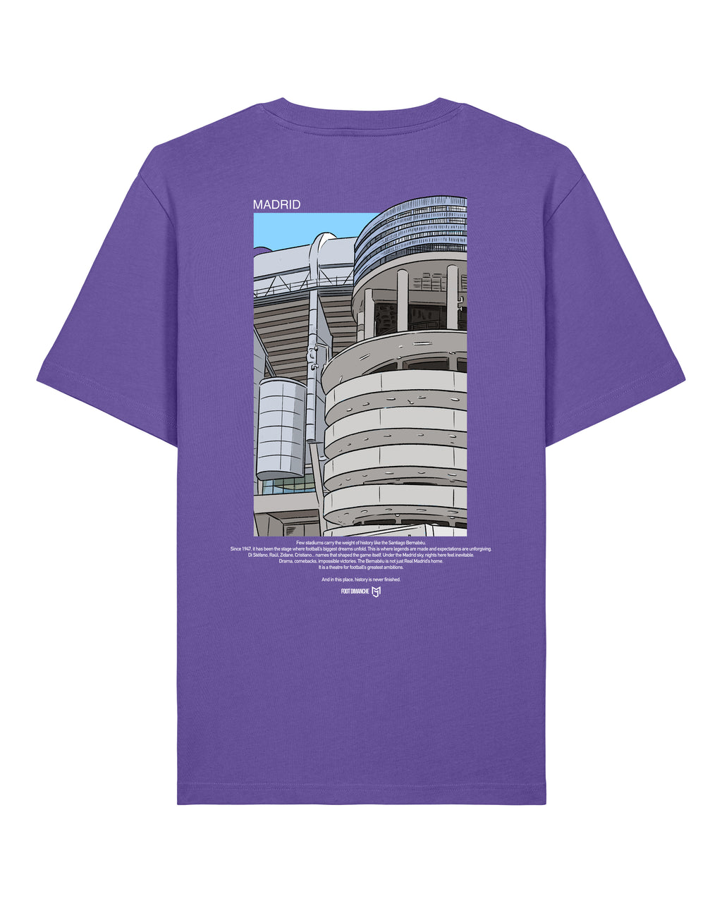 Tee Shirt Madrid brodé - Mark Johnson x Foot Dimanche