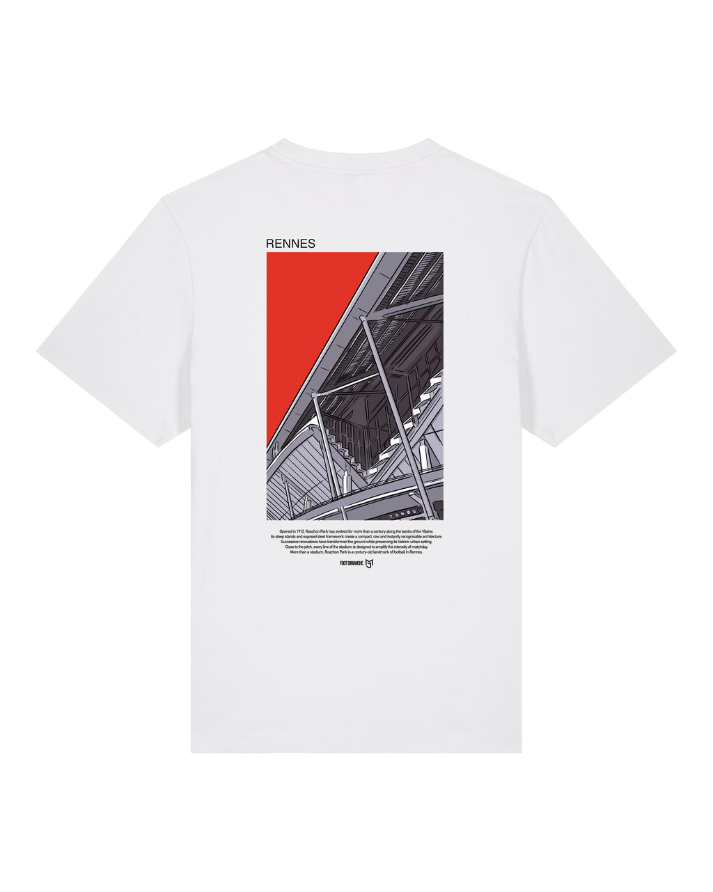Tee Shirt Rennes - Foot Dimanche x Mark Johnson