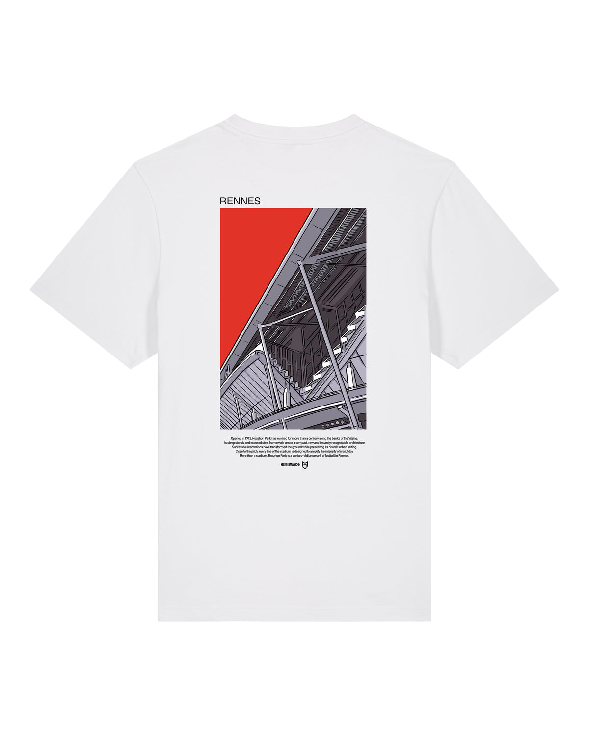 Tee Shirt Rennes - Foot Dimanche x Mark Johnson