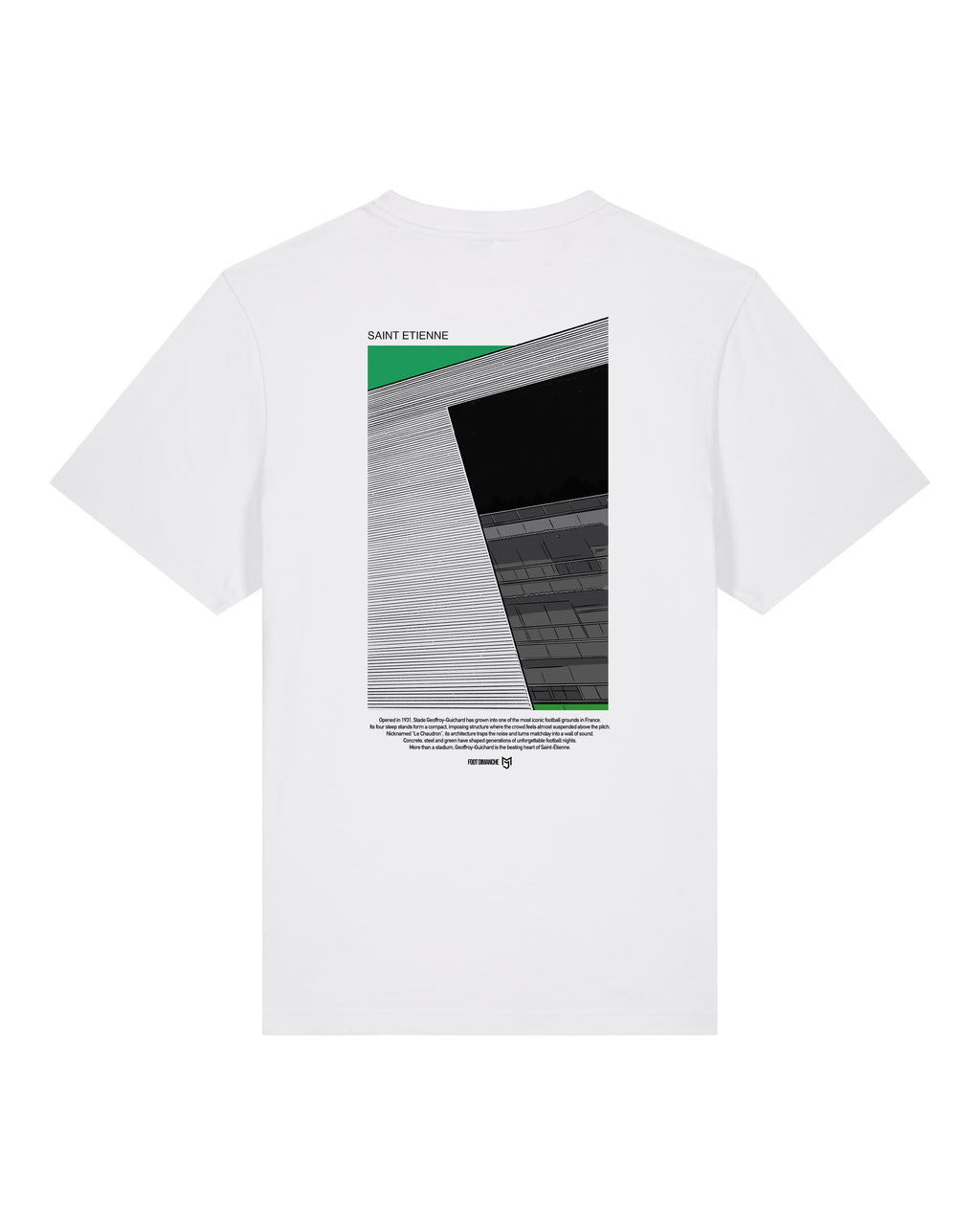 Tee Shirt Saint-Etienne - Foot Dimanche x Mark Johnson