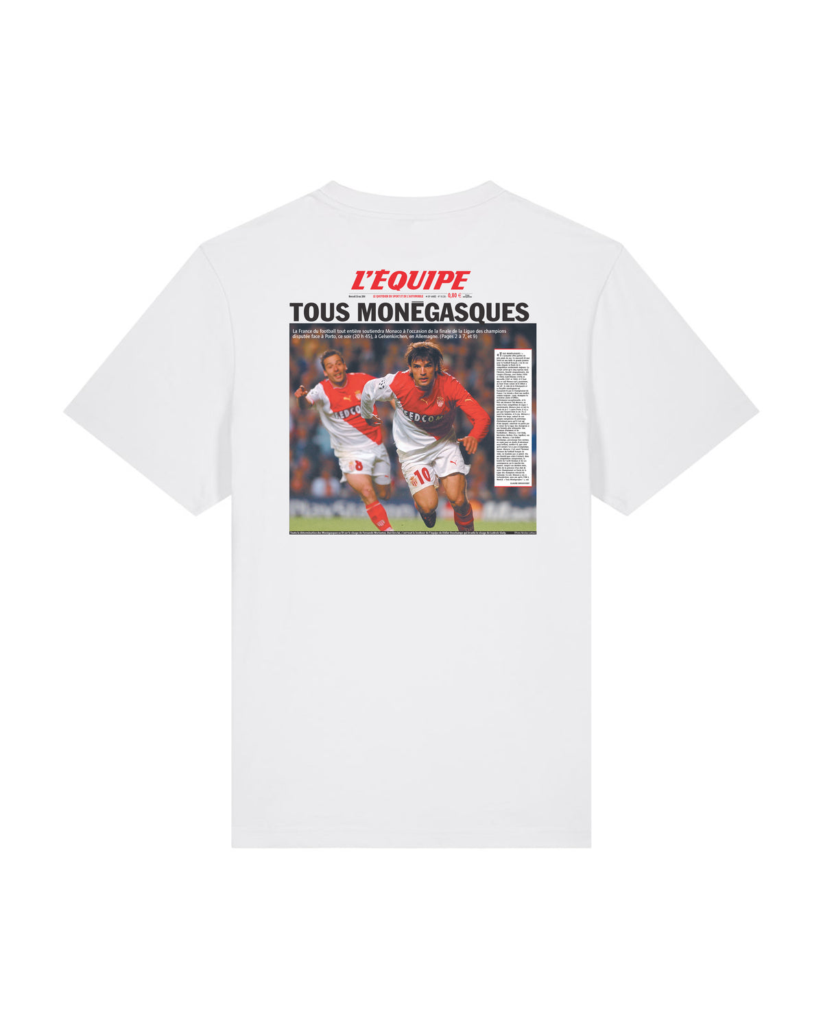 Tee Shirt Tous Monégasques - L'Equipe x Foot Dimanche