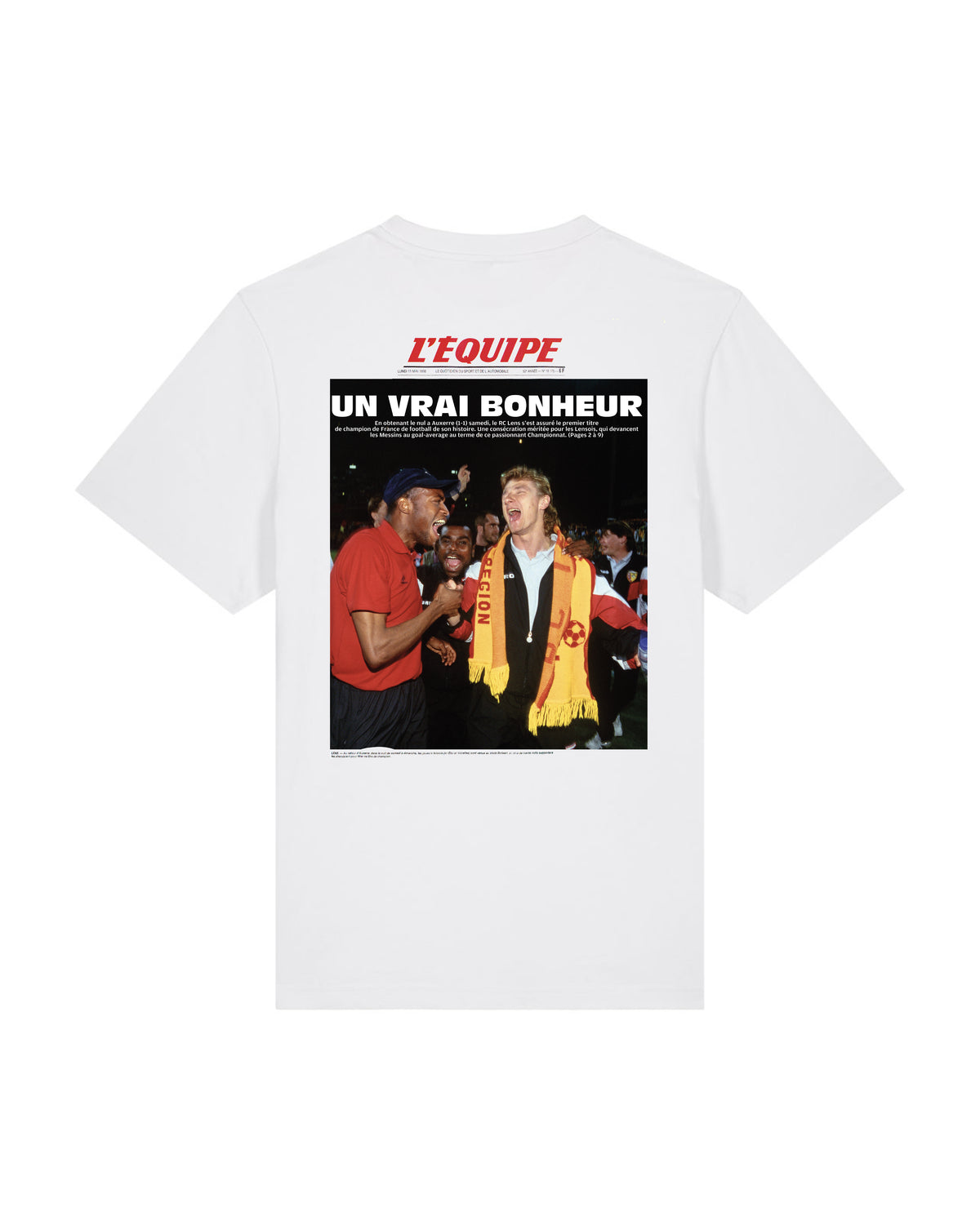 Tee Shirt Un vrai bonheur - L'Equipe x Foot Dimanche
