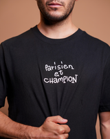 Tee Shirt Parisien et Champion Jenikäe x Foot Dimanche