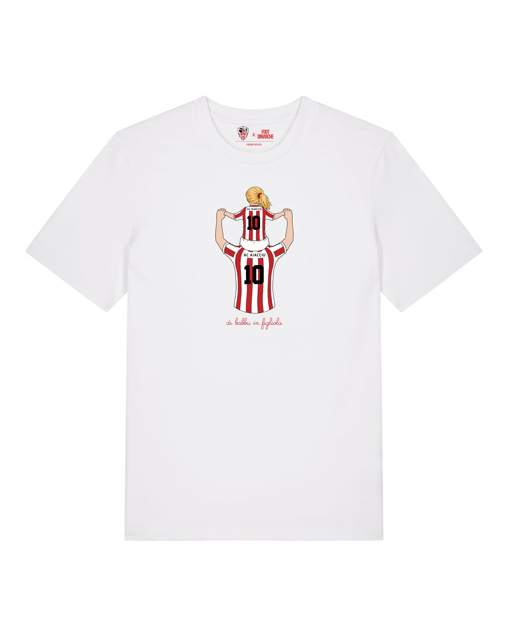Tee Shirt Enfant Di Babbu in Fligliola -  AC Ajaccio x Foot Dimanche