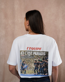 Tee Shirt Ici c'est Paradis PSG - L'Equipe x Foot Dimanche