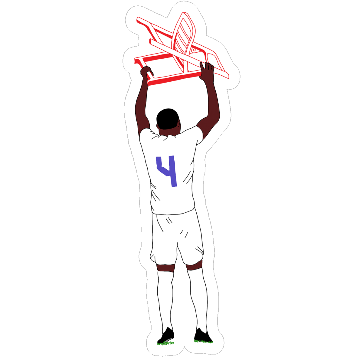 Sticker Alaba Silla
