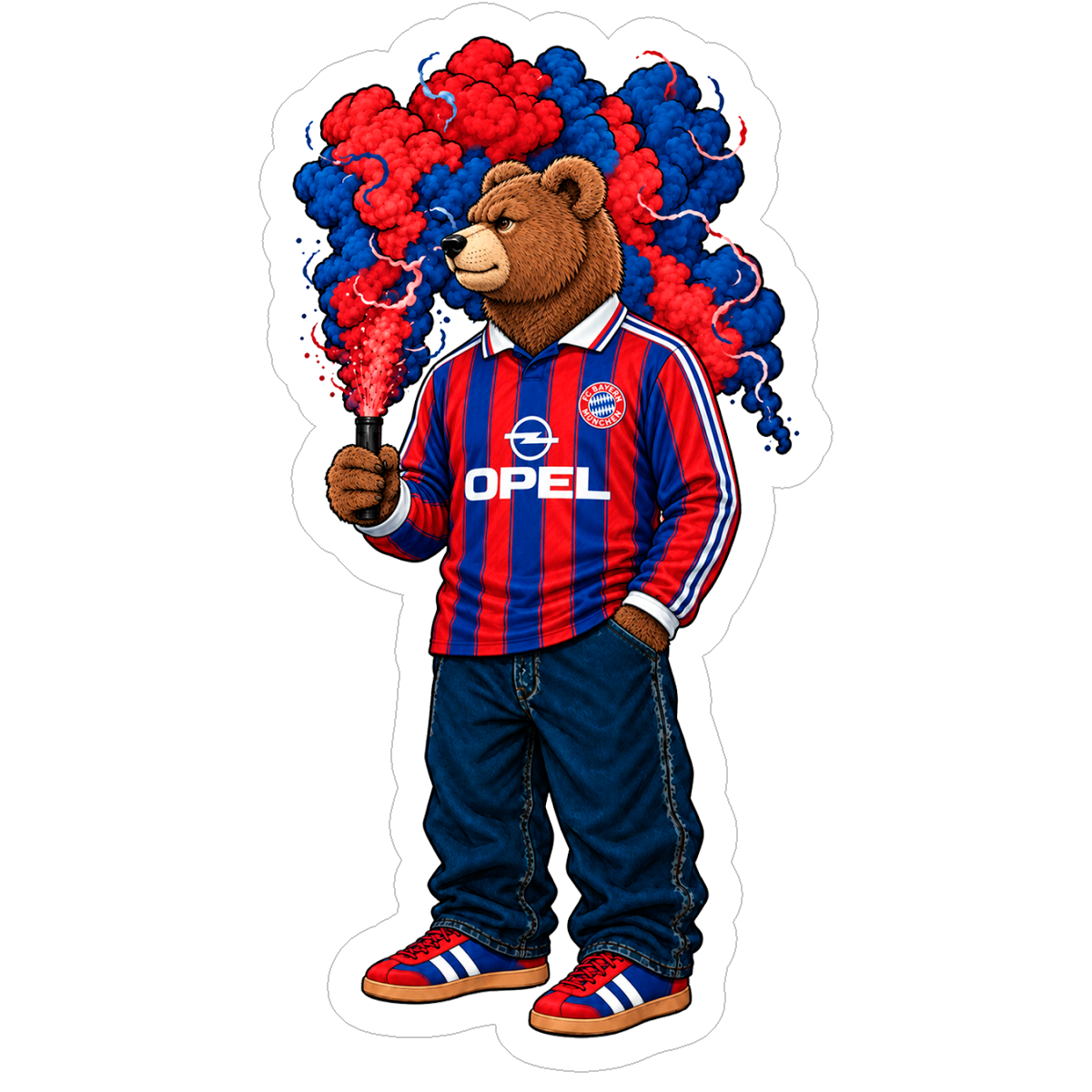 Sticker Teddy Bayern – Munich Vintage