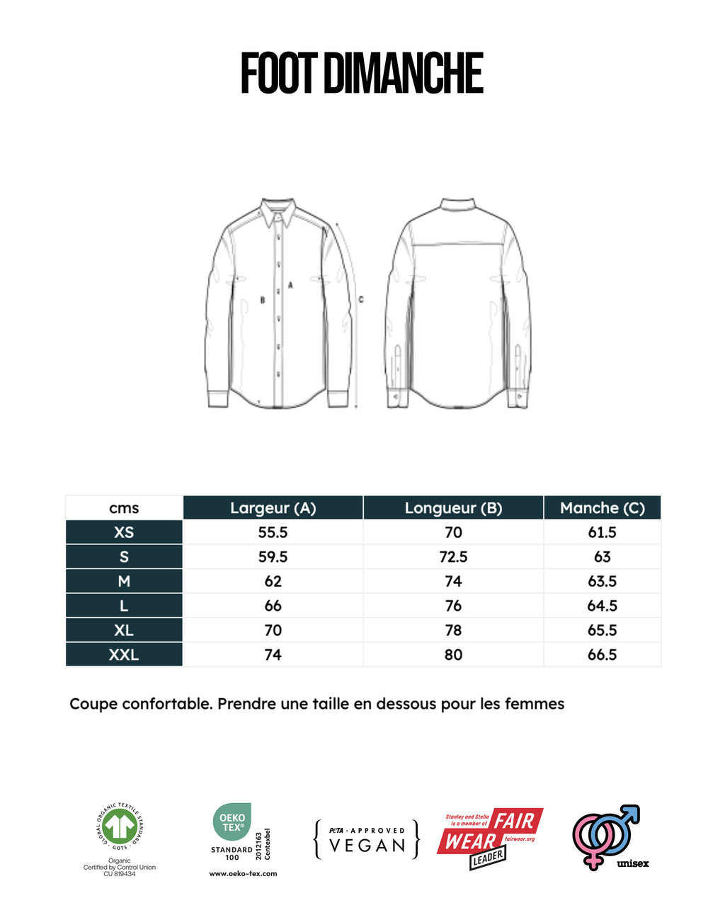 Chemise Amore Senza Fine - Foot Dimanche Napoli