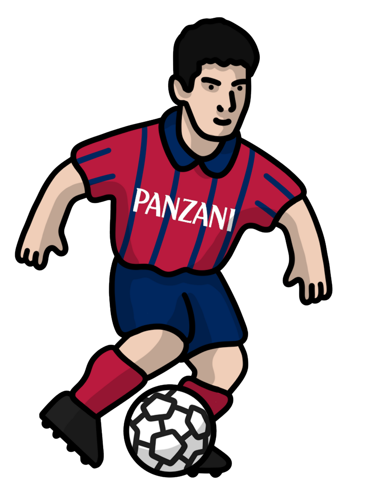 Pack 5 Chaussettes Bordeaux - Foot Dimanche x Clément Striano