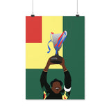 Poster Bernard Lama - PSG - Foot Dimanche