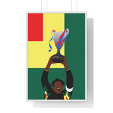Poster Bernard Lama - PSG - Foot Dimanche