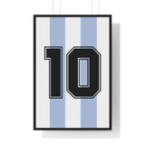 Poster Maradona Argentina - Foot Dimanche