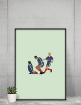 Poster Thuram France 98 - Foot dimanche
