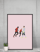 Poster Derby Breton Stade Rennais - Foot Dimanche