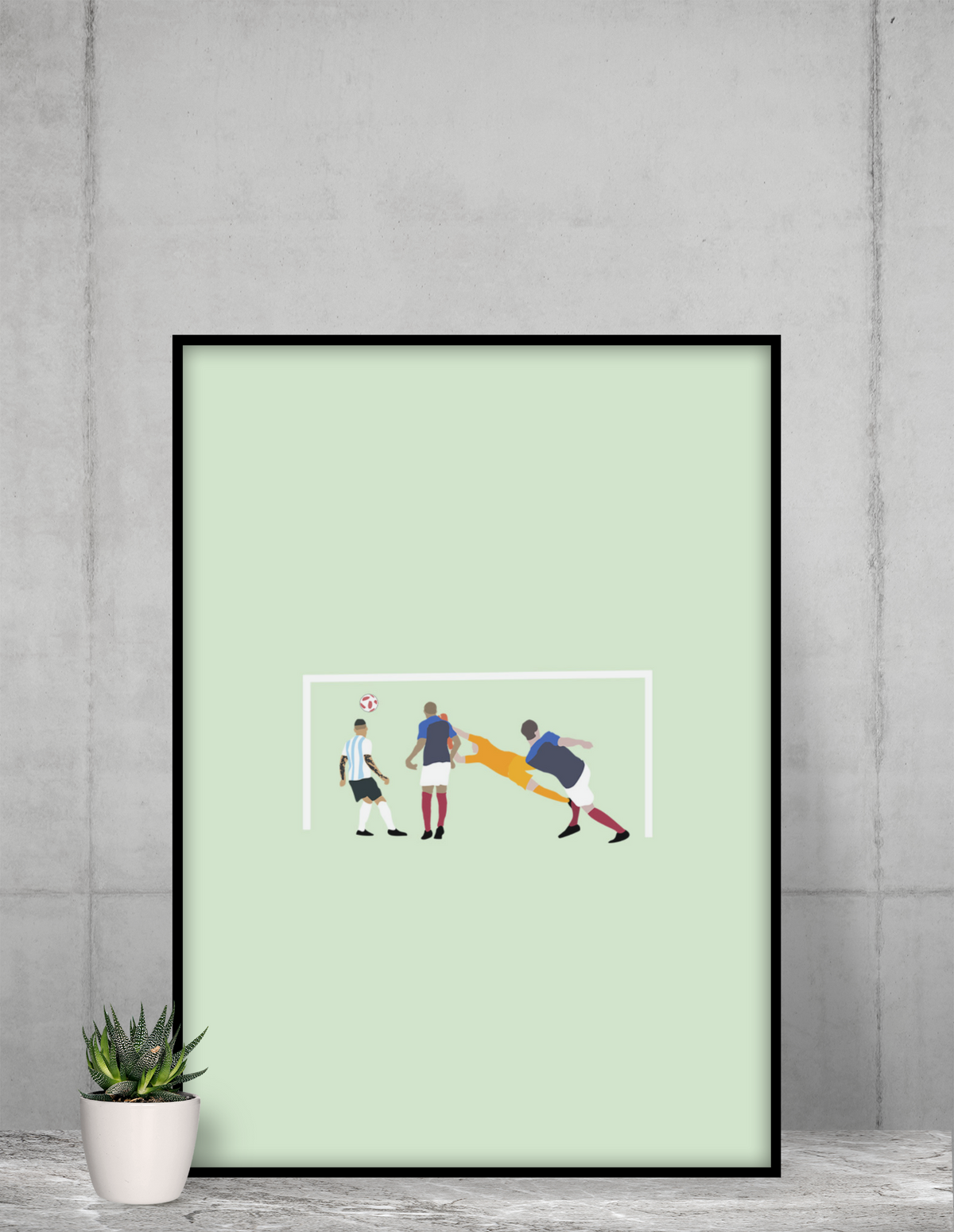 Poster Second Poteau Pavard - Foot Dimanche