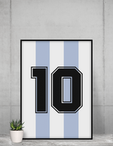 Poster Maradona Argentina - Foot Dimanche