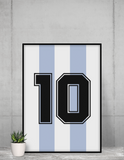 Poster Maradona Argentina - Foot Dimanche