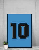 Poster Maradona Napoli - Foot Dimanche