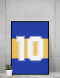 Poster Maradona Boca - Foot Dimanche