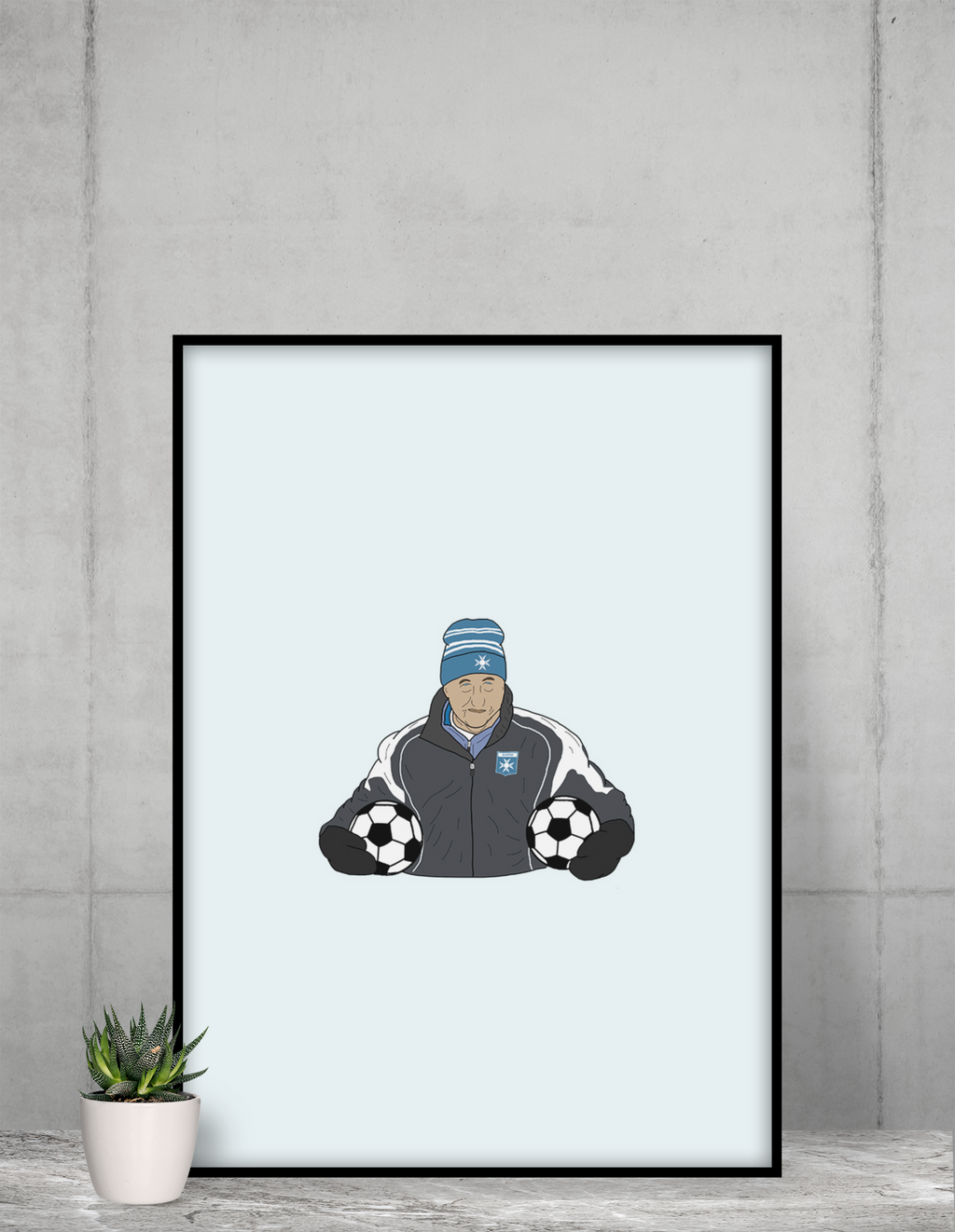 Poster Guy Roux - Foot Dimanche