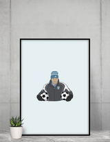 Poster Guy Roux - Foot Dimanche