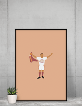 Poster Re di Roma Totti - Foot Dimanche