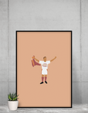 Poster Re di Roma Totti - Foot Dimanche