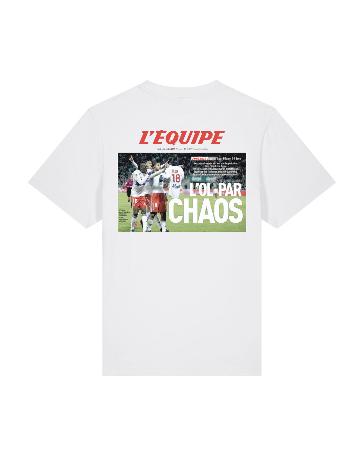 Tee Shirt L'OL par chaos - L'Equipe x Foot Dimanche