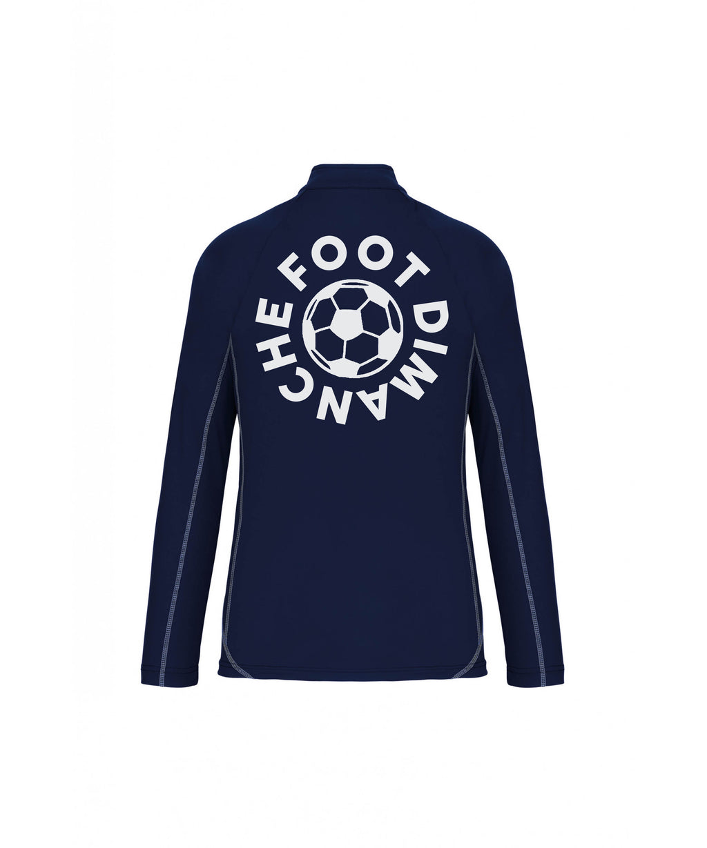 Sweat Entrainement Zip Foot Dimanche