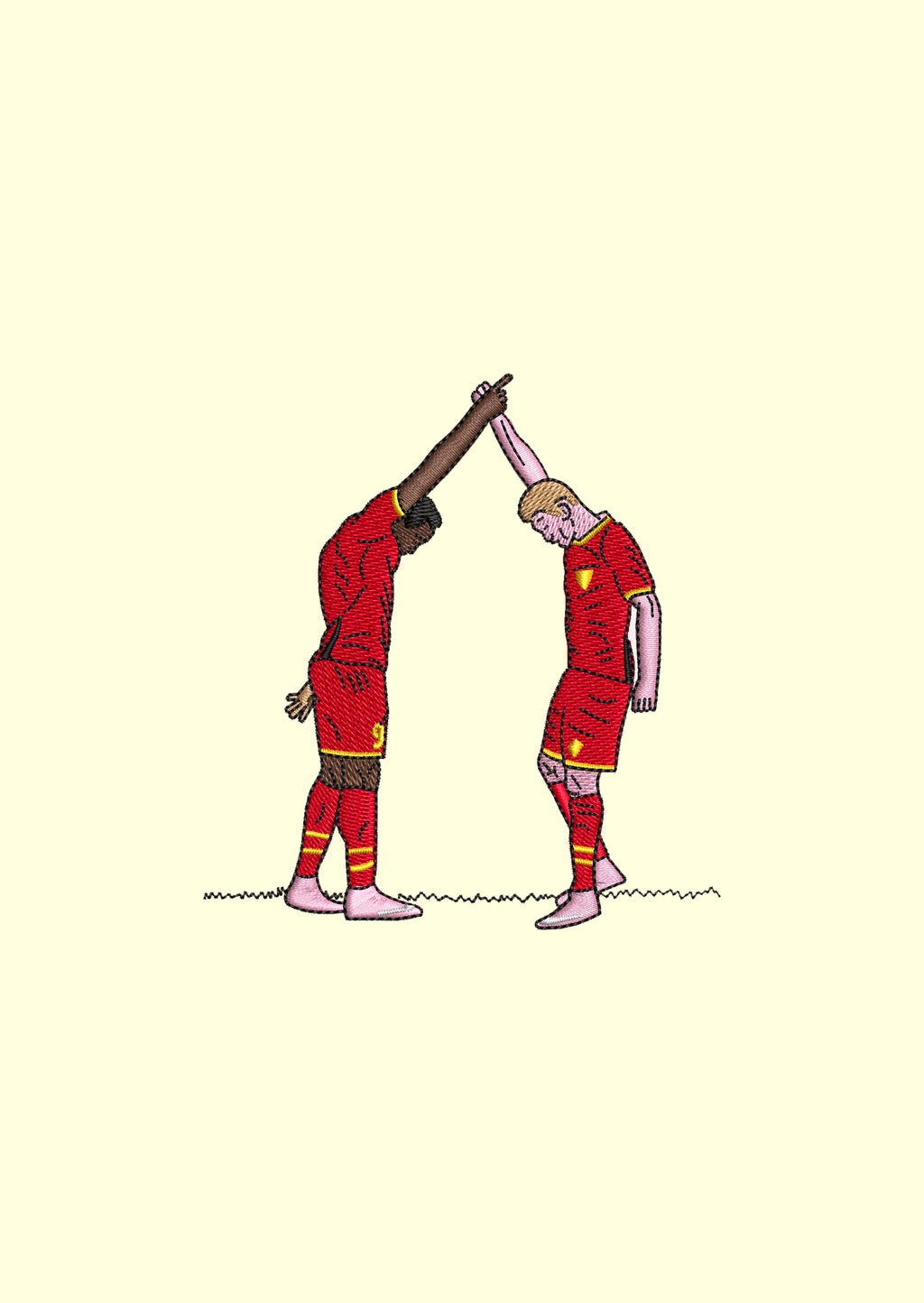 Sweat KDB x Big Rom brodé 🖤💛❤️