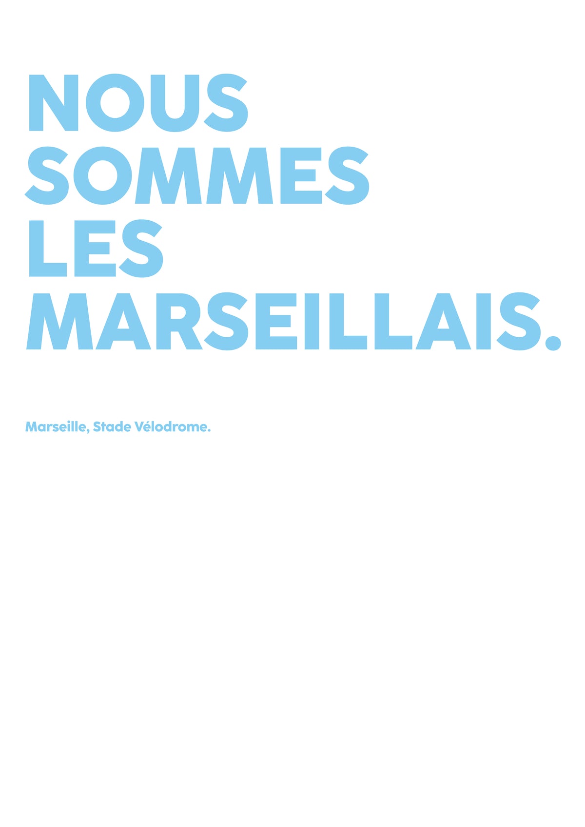 Poster Nous sommes les marseillais