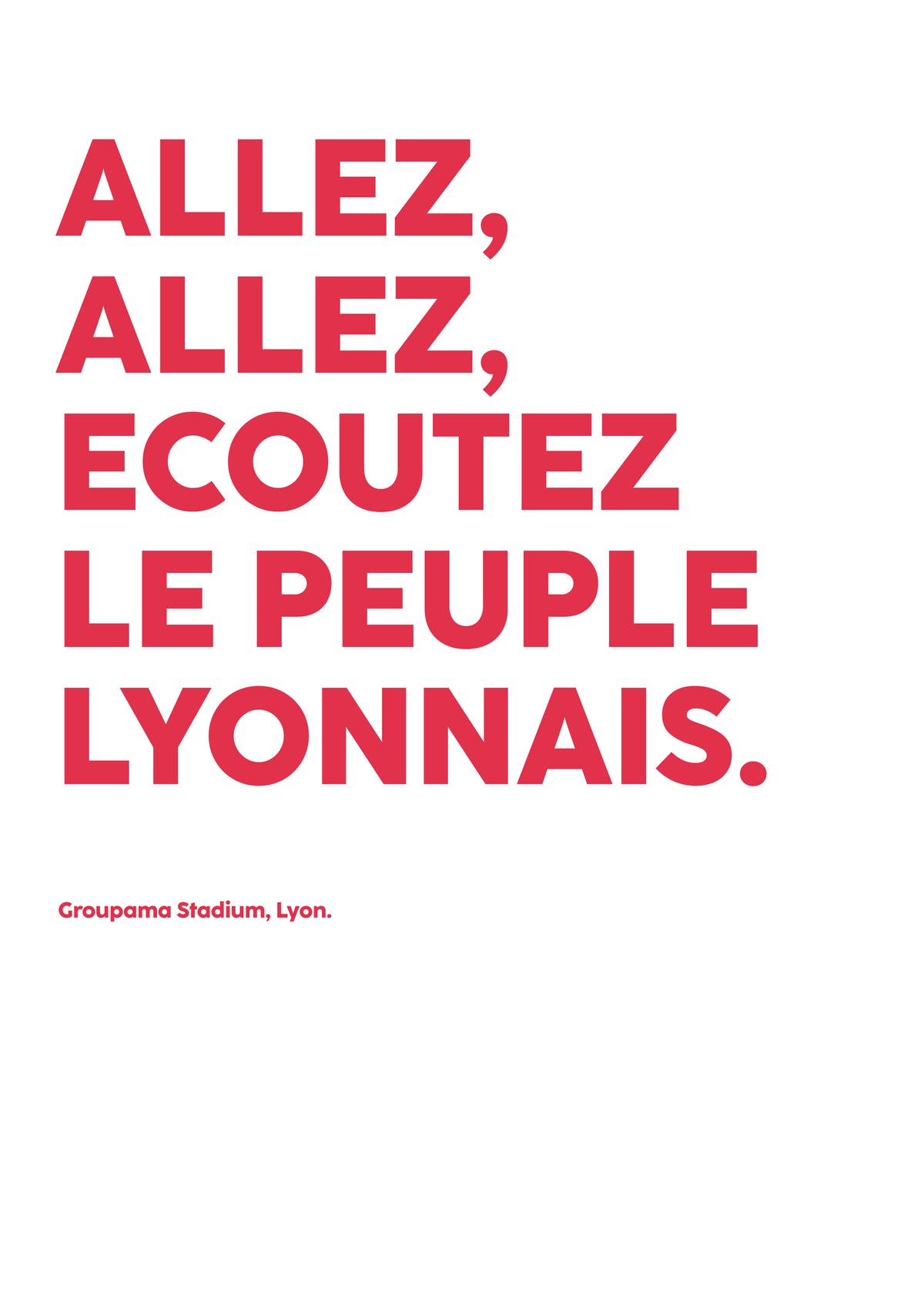 Poster Peuple Lyonnais