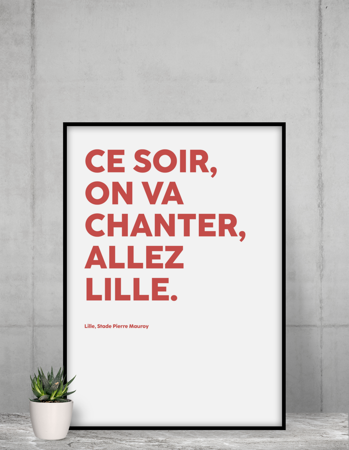 Poster Allez Lille